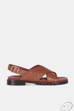 Mujer MICUIR Sandalias Planas-Angie Cuero 2Cm