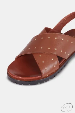 Mujer MICUIR Sandalias Planas-Angie Cuero 2Cm