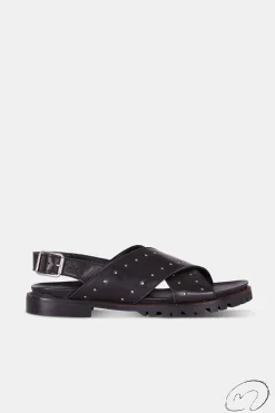 Mujer MICUIR Sandalias Planas-Angie Negro 2Cm