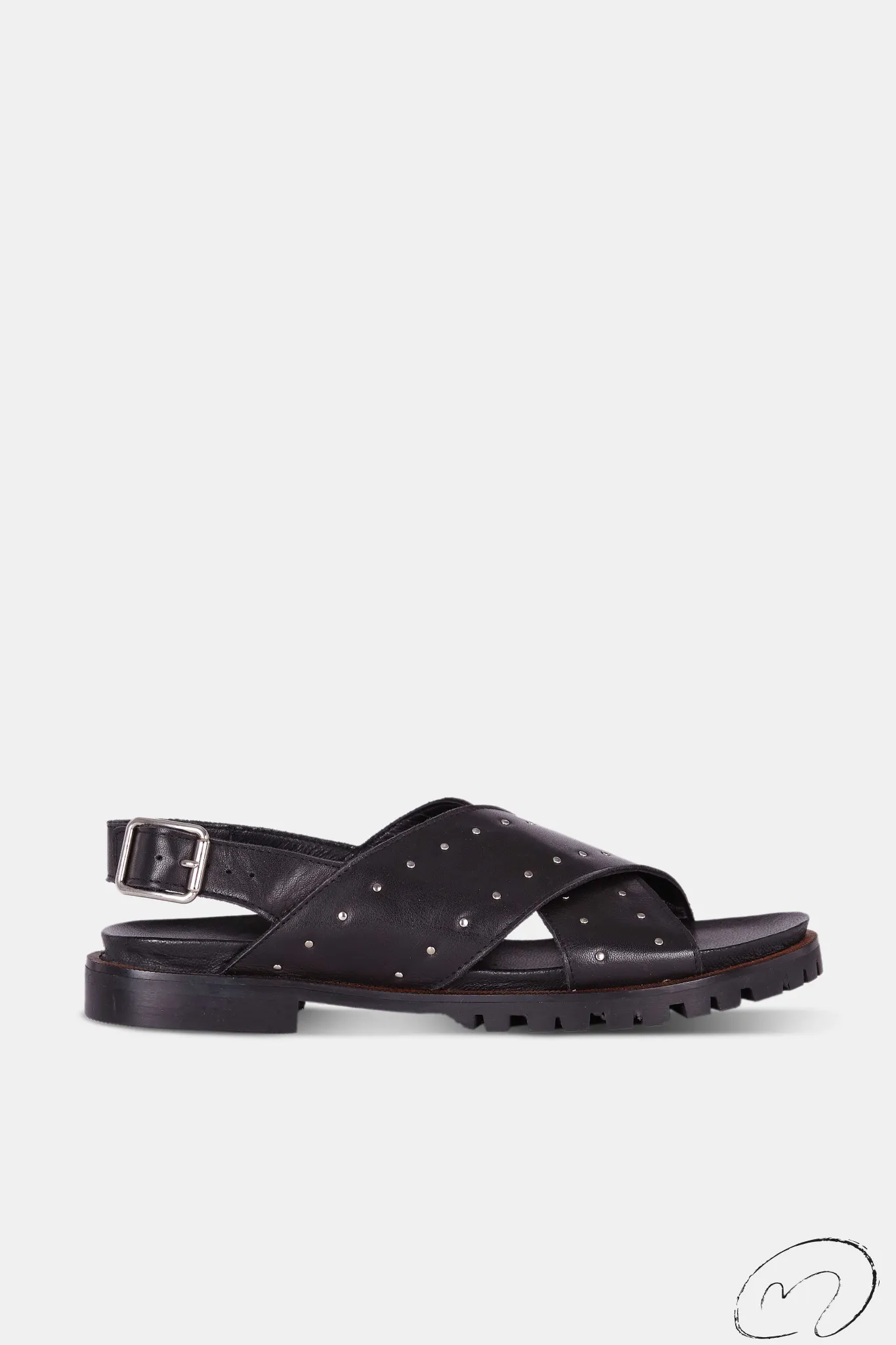 Mujer MICUIR Sandalias Planas-Angie Negro 2Cm
