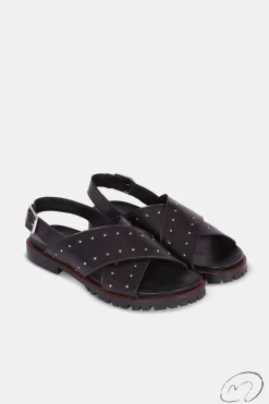 Mujer MICUIR Sandalias Planas-Angie Negro 2Cm
