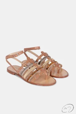 Mujer MICUIR Sandalias Planas-Antibes Combinada