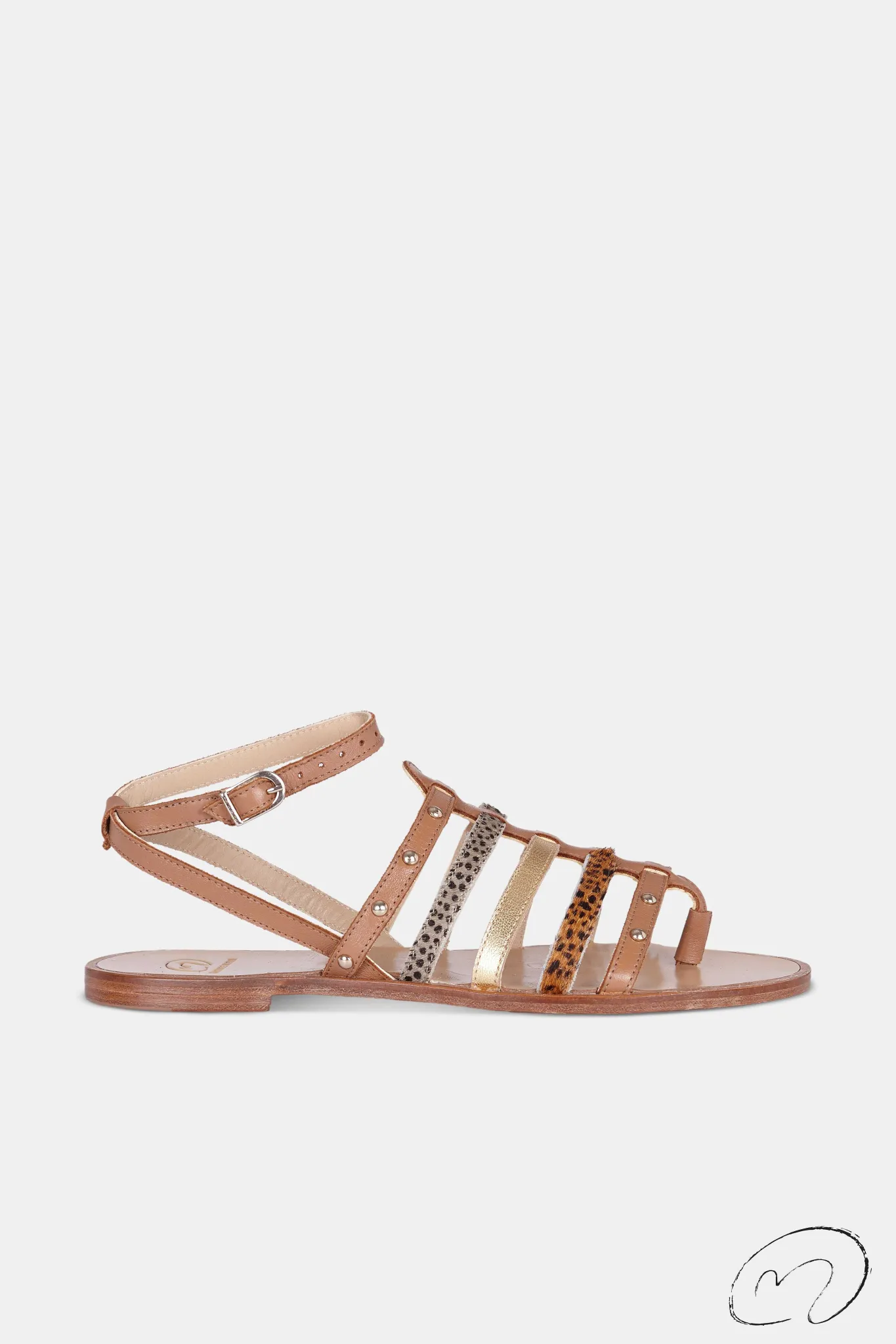 Mujer MICUIR Sandalias Planas-Antibes Combinada