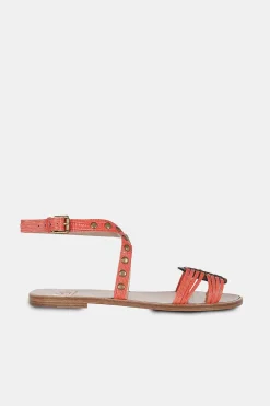 Mujer MICUIR Sandalias Planas-Arcila Coral