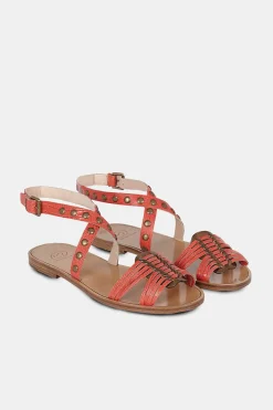 Mujer MICUIR Sandalias Planas-Arcila Coral