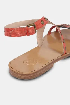 Mujer MICUIR Sandalias Planas-Arcila Coral