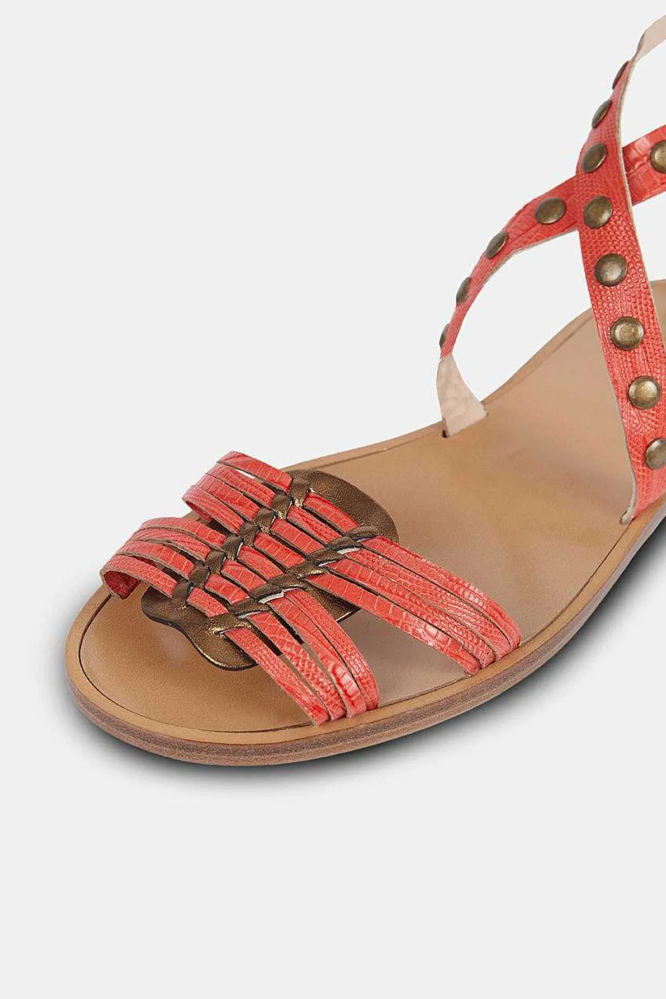 Mujer MICUIR Sandalias Planas-Arcila Coral