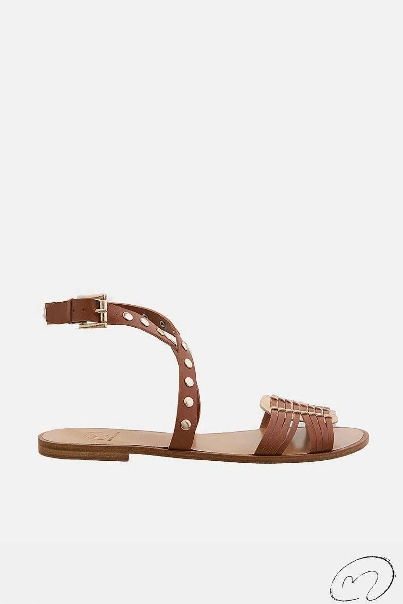 Mujer MICUIR Sandalias Planas-Arcila Cuero