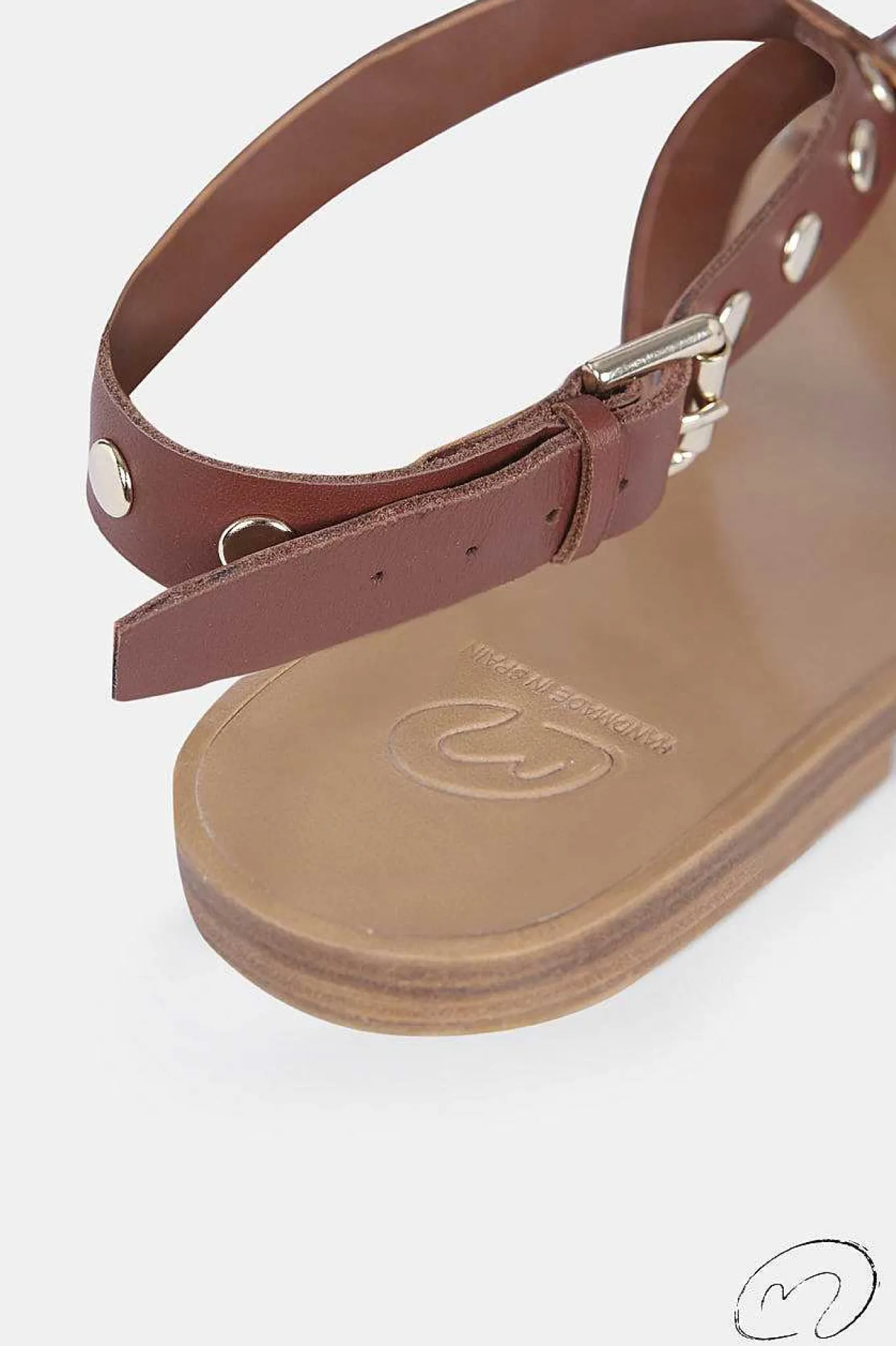Mujer MICUIR Sandalias Planas-Arcila Cuero