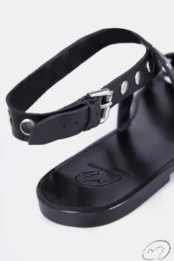 Mujer MICUIR Sandalias Planas-Arcila Negra