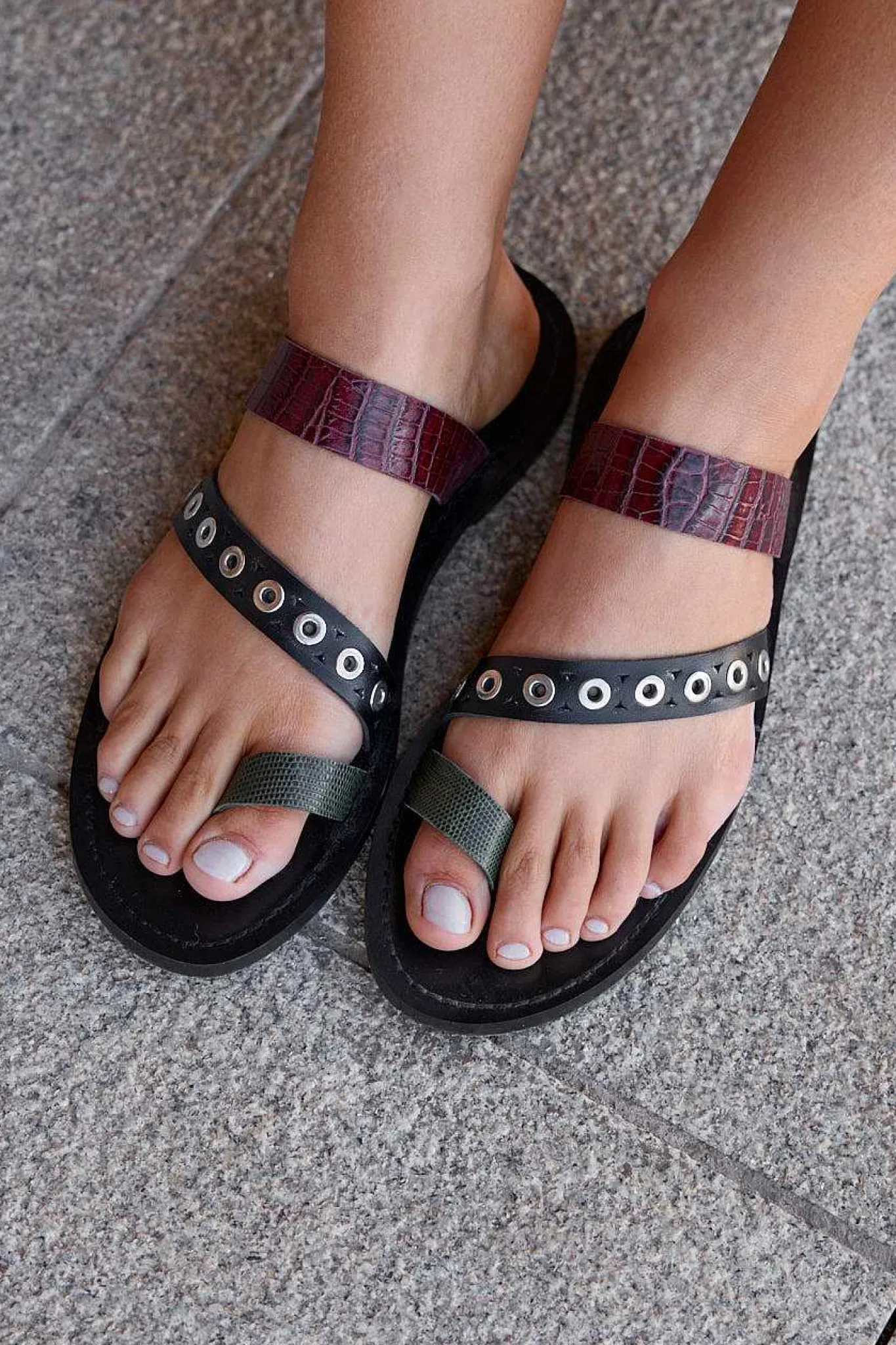 Mujer MICUIR Sandalias Planas-Atenas Combinada 1,5Cm