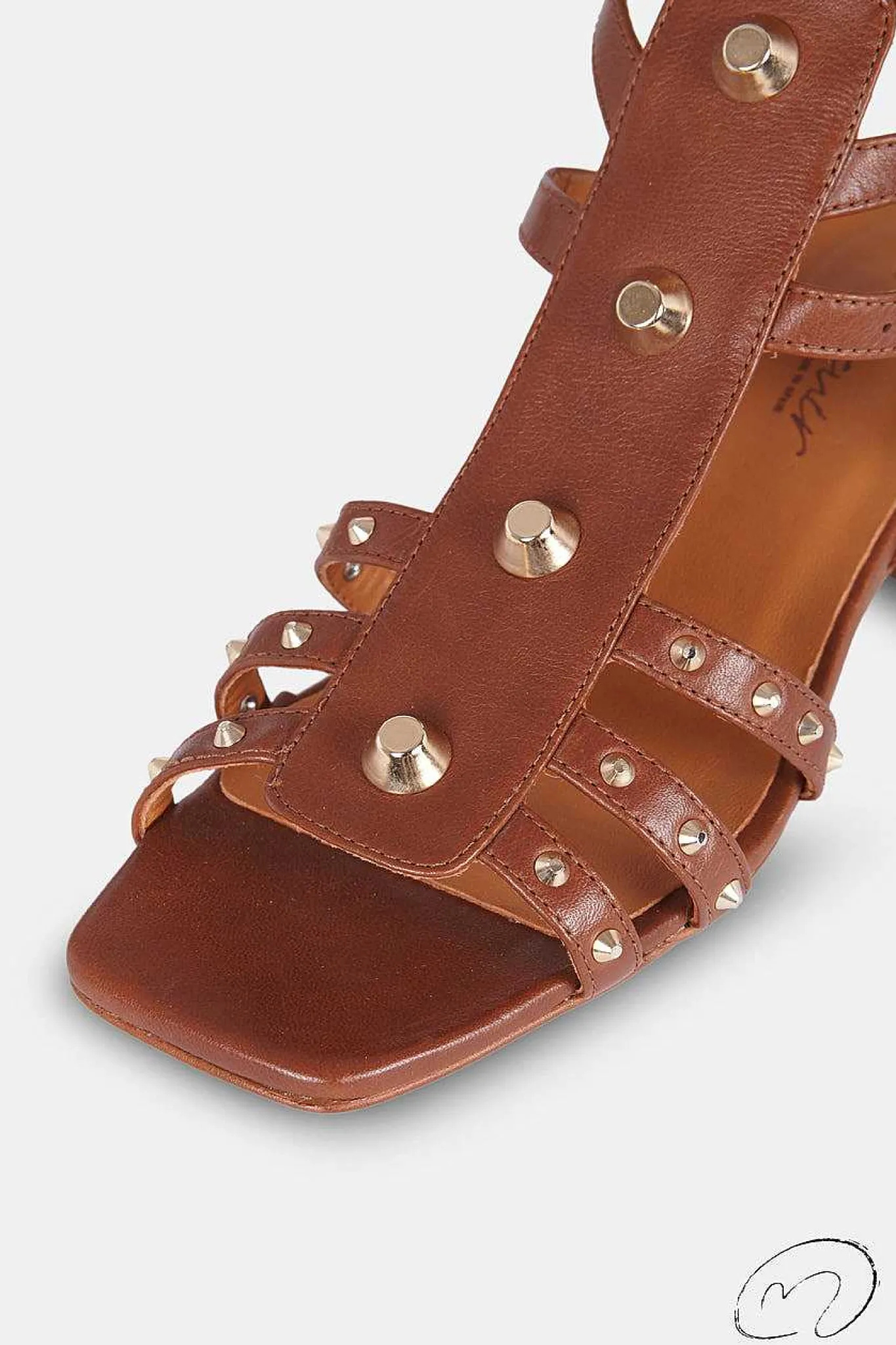 Mujer MICUIR Sandalias Tacón Midi-Belen Cuero 4Cm