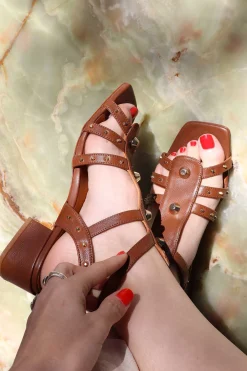 Mujer MICUIR Sandalias Tacón Midi-Belen Cuero 4Cm