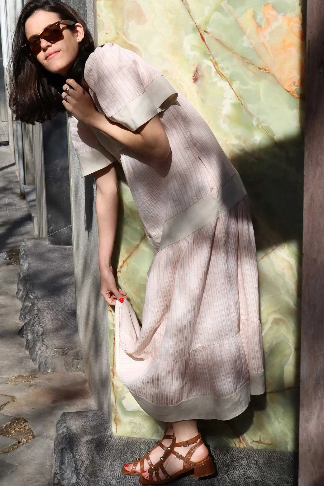 Mujer MICUIR Sandalias Tacón Midi-Belen Cuero 4Cm