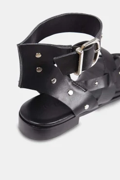 Mujer MICUIR Sandalias Planas-Biarritz Negro 2Cm