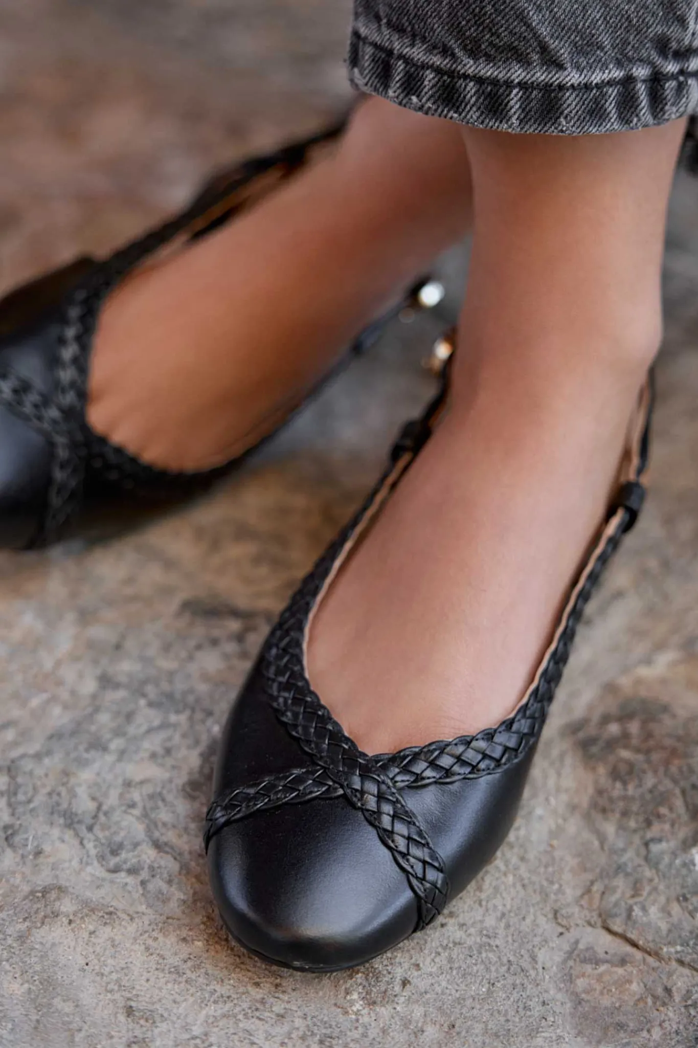 Mujer MICUIR Bailarinas-Bibi Negro 2,5Cm