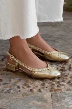 Mujer MICUIR Bailarinas-Bibi Oro 2,5Cm