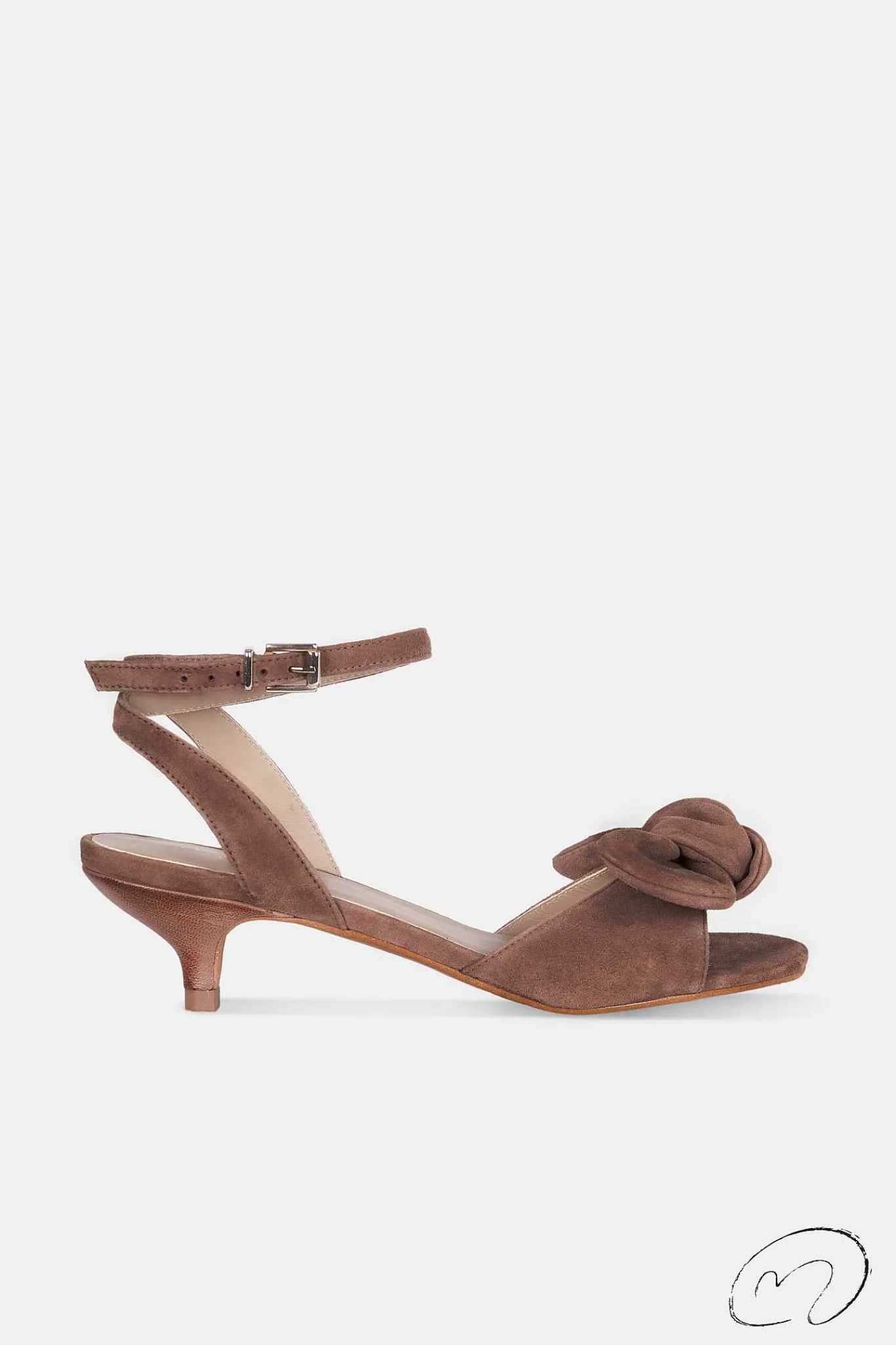 Mujer MICUIR Sandalias Tacón Midi-Blair Ante Beige 5Cm