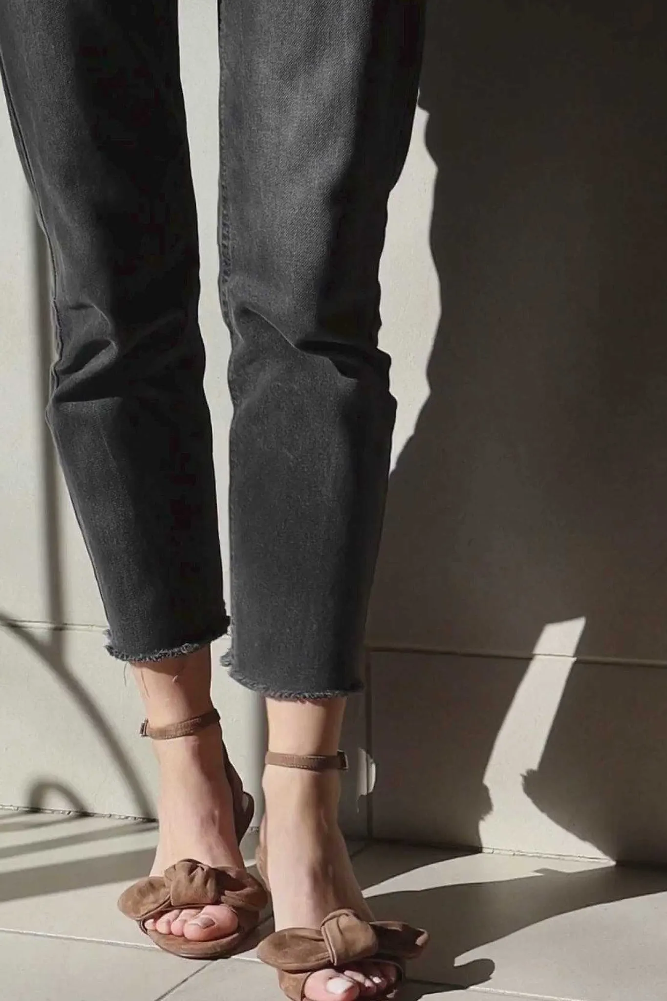 Mujer MICUIR Sandalias Tacón Midi-Blair Ante Beige 5Cm