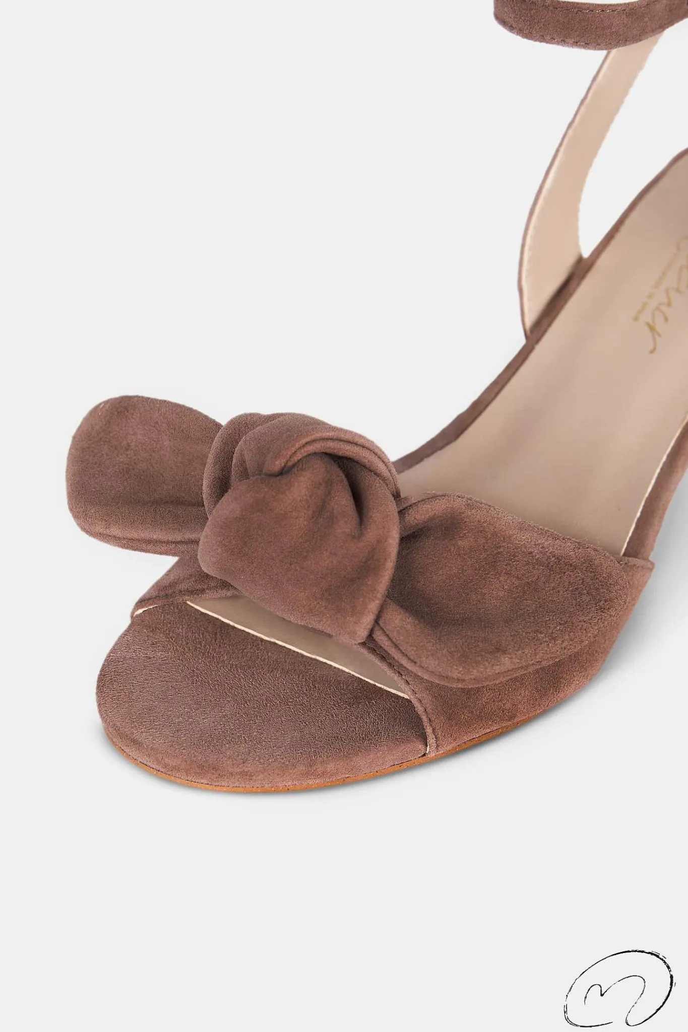 Mujer MICUIR Sandalias Tacón Midi-Blair Ante Beige 5Cm