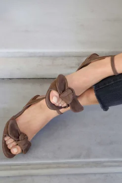 Mujer MICUIR Sandalias Tacón Midi-Blair Ante Beige 5Cm