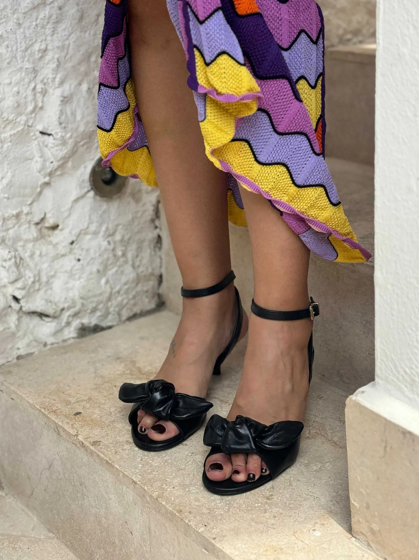 Mujer MICUIR Sandalias Tacón Midi-Blair Negro 5Cm