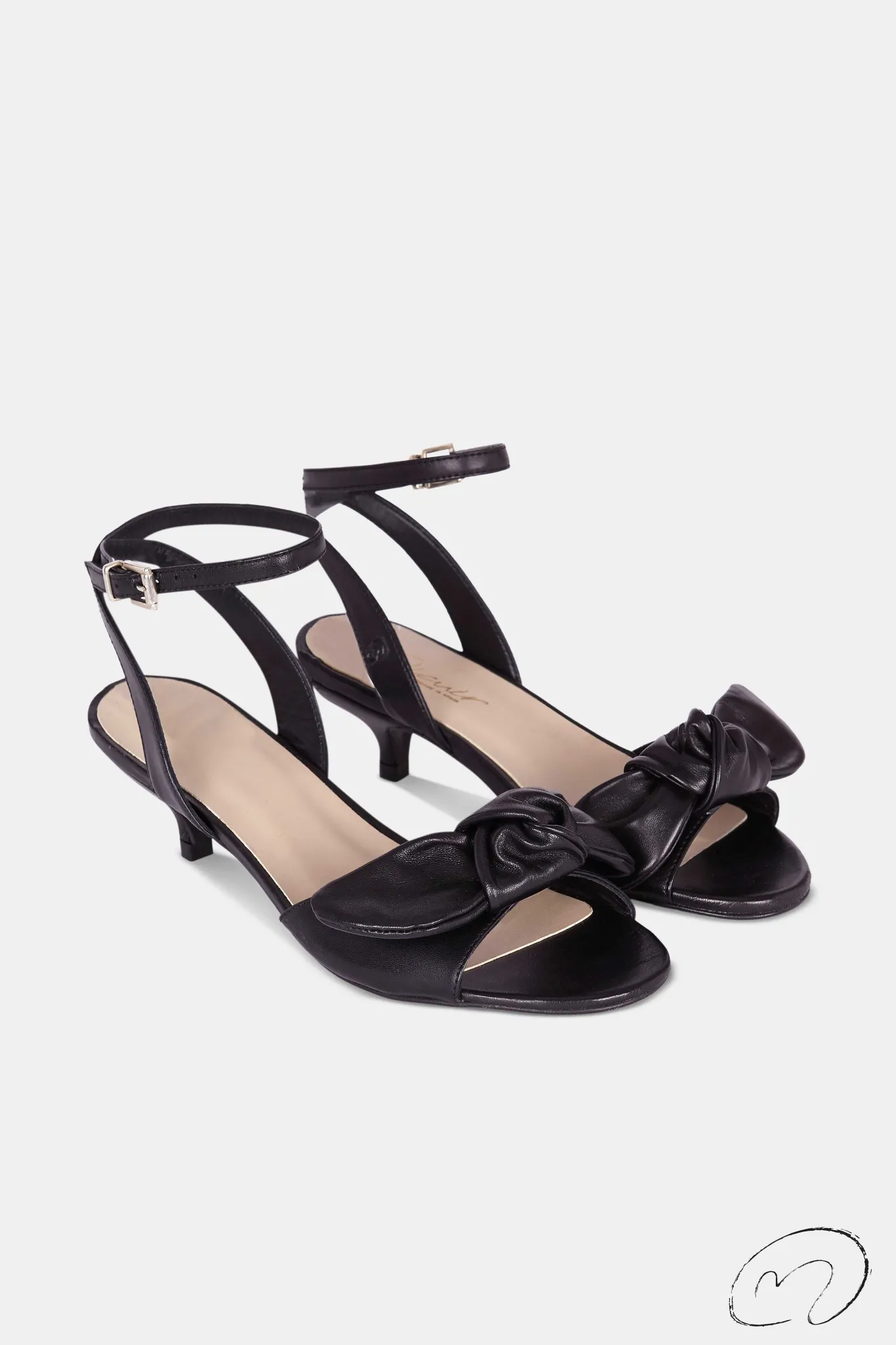 Mujer MICUIR Sandalias Tacón Midi-Blair Negro 5Cm