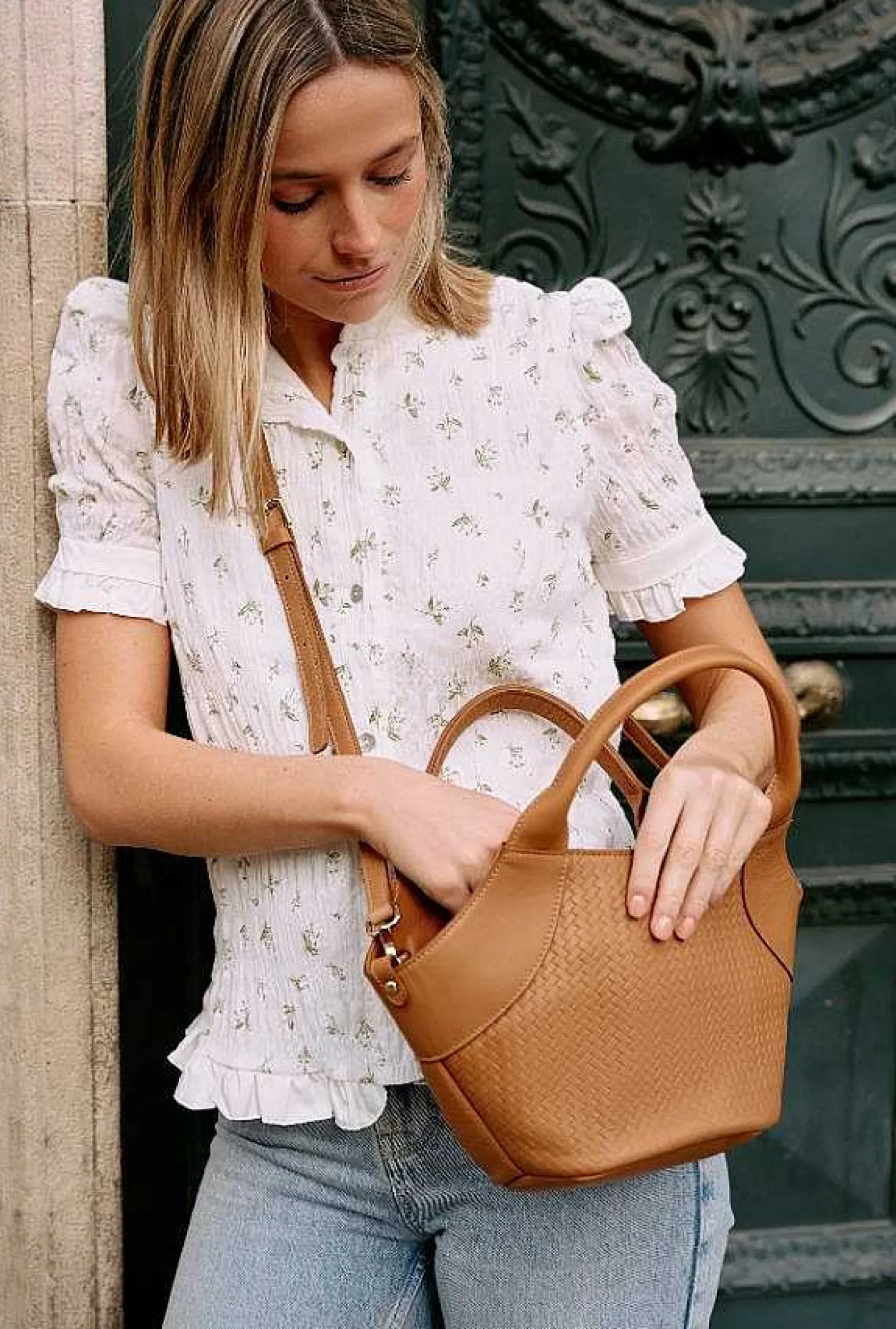 Mujer MICUIR Ropa-Blusa Emilie Flores Blanca