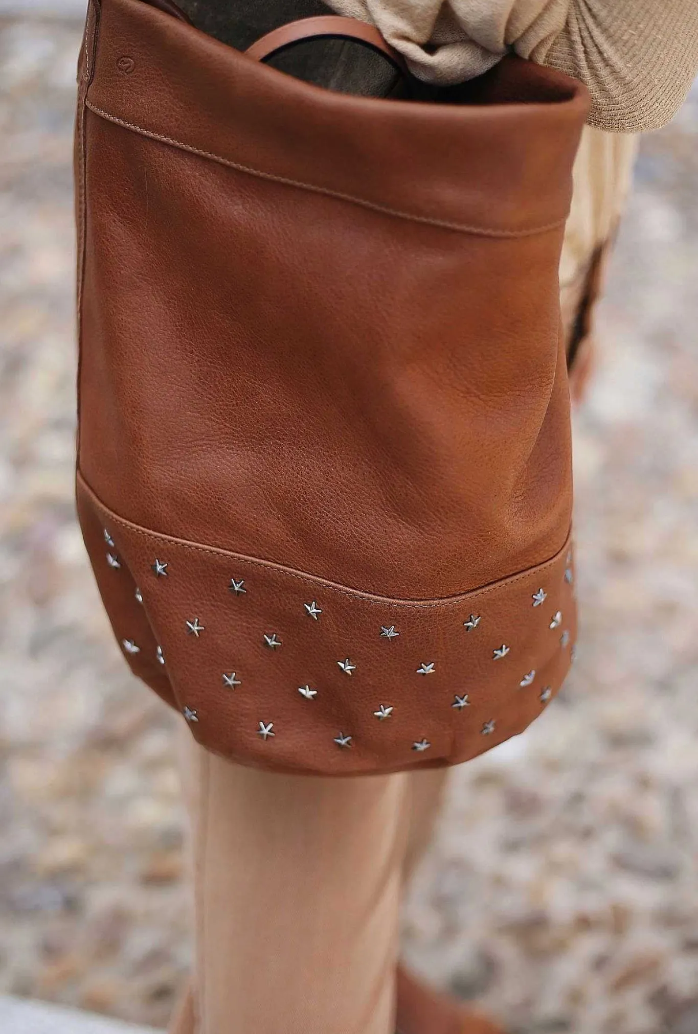 Mujer MICUIR Bolsos Icónicos-Bolso Bucket Cuero