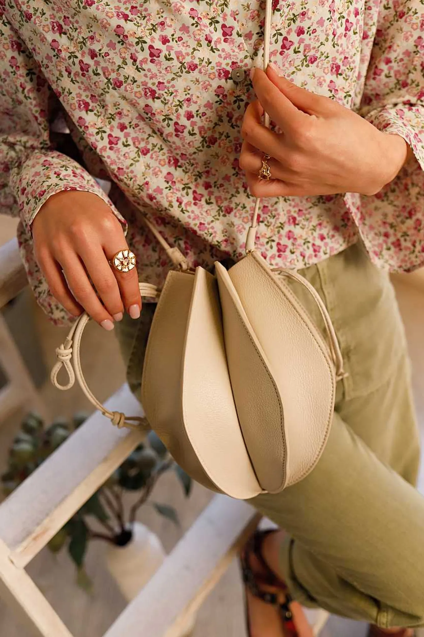 Mujer MICUIR Bolsos Para Eventos-Bolso Dinsum Crema