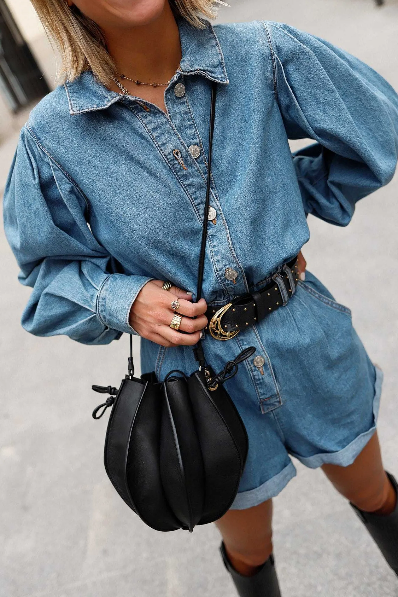 Mujer MICUIR Bolsos Para Eventos-Bolso Dinsum Negro