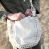Mujer MICUIR Bolsos Icónicos-Bolso Hobbo Crema