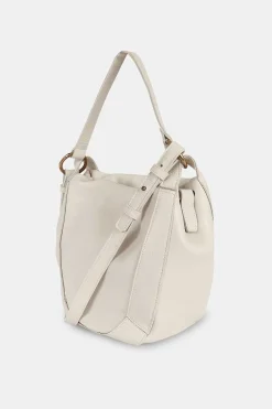 Mujer MICUIR Bolsos Icónicos-Bolso Hobbo Crema
