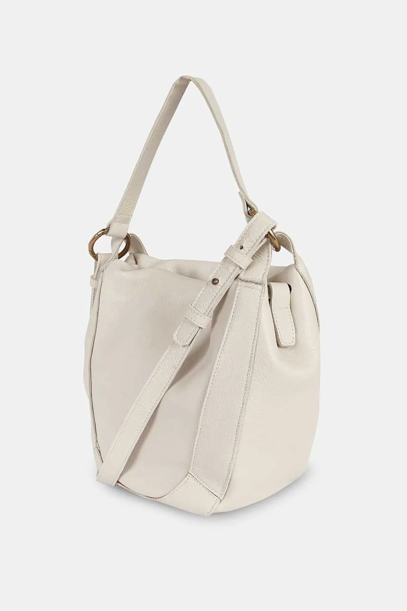 Mujer MICUIR Bolsos Icónicos-Bolso Hobbo Crema