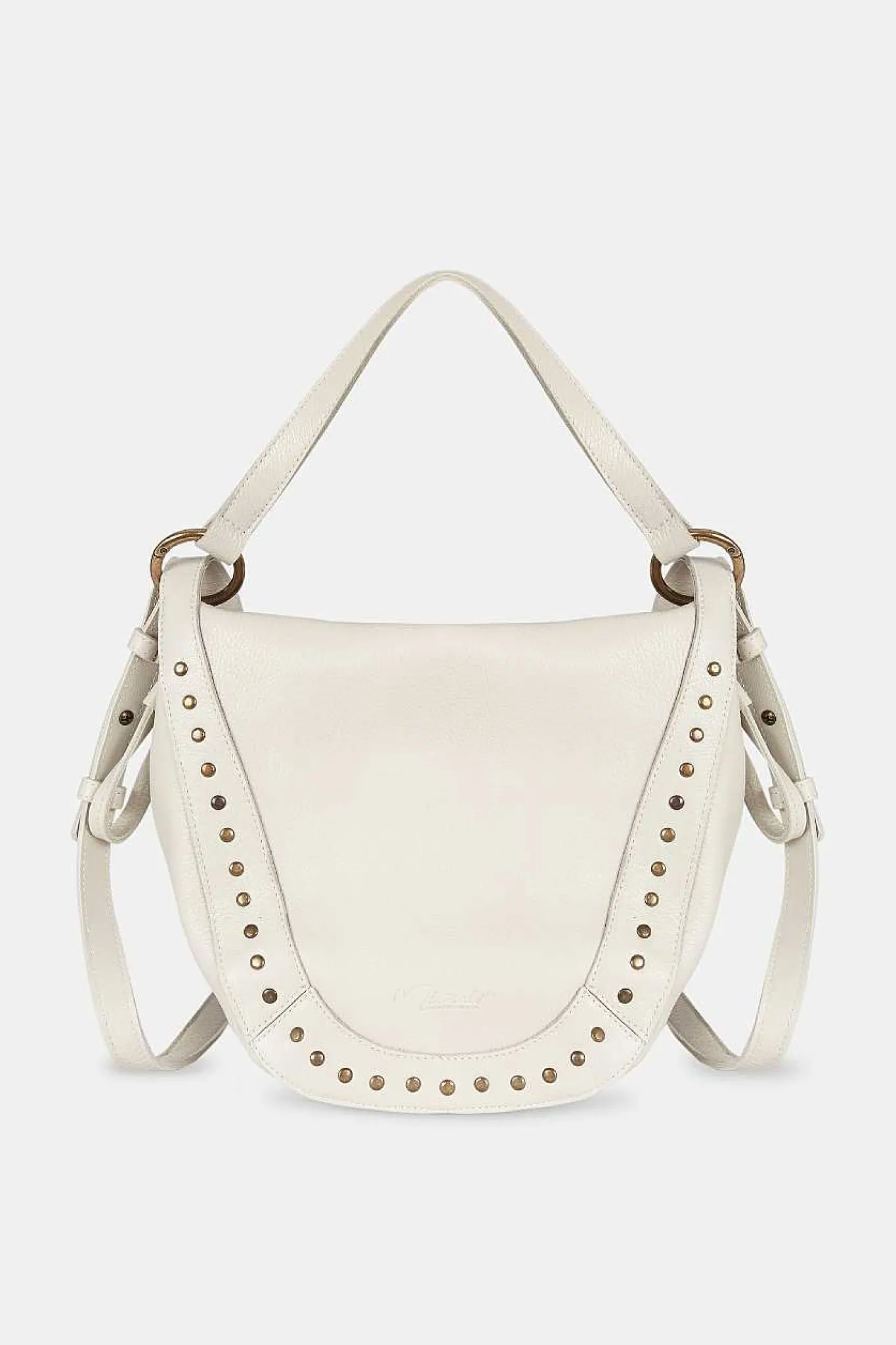 Mujer MICUIR Bolsos Icónicos-Bolso Hobbo Crema