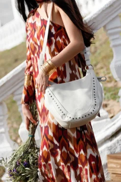 Mujer MICUIR Bolsos Icónicos-Bolso Hobbo Crema