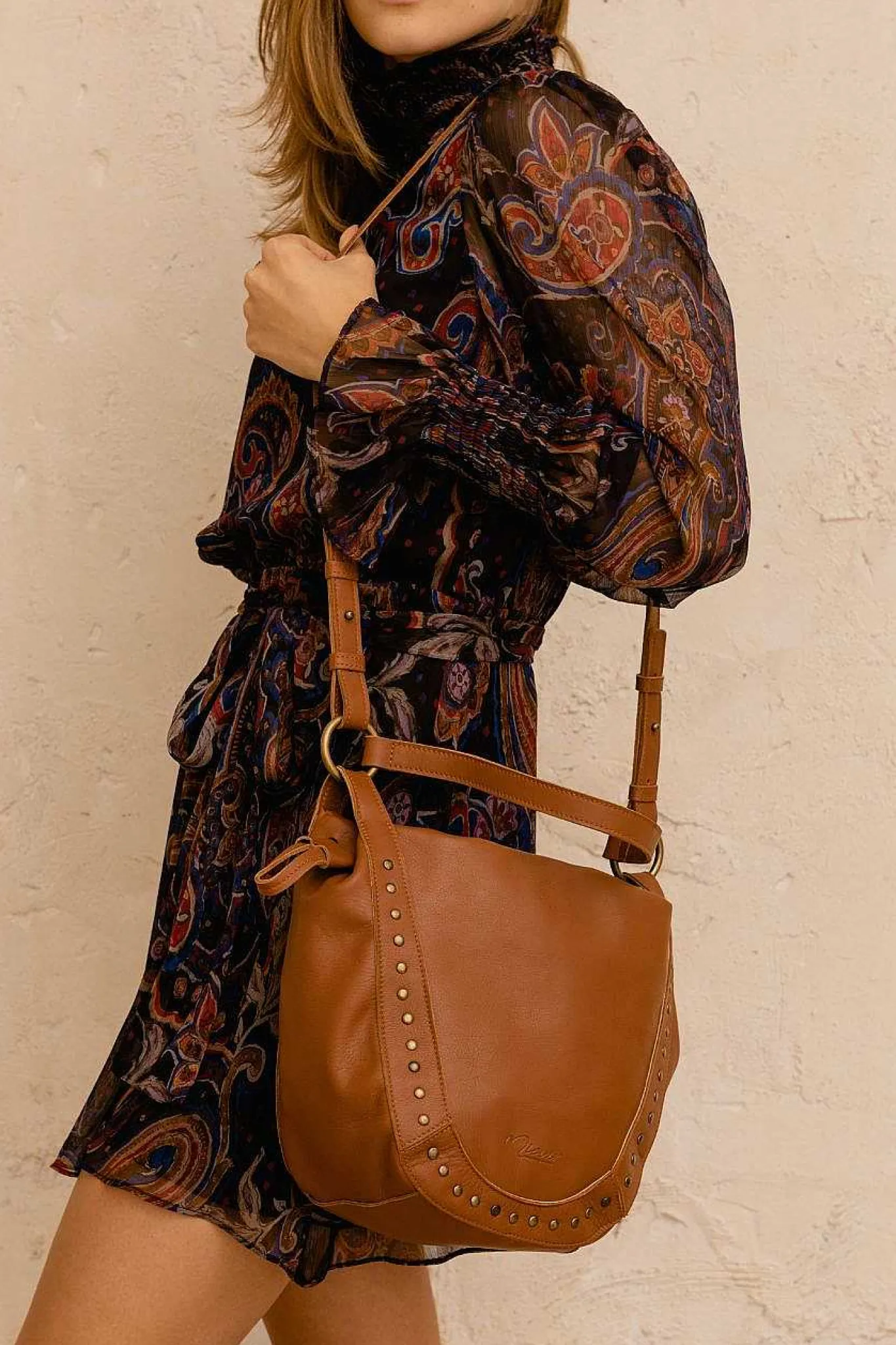 Mujer MICUIR Bolsos Icónicos-Bolso Hobbo Cuero