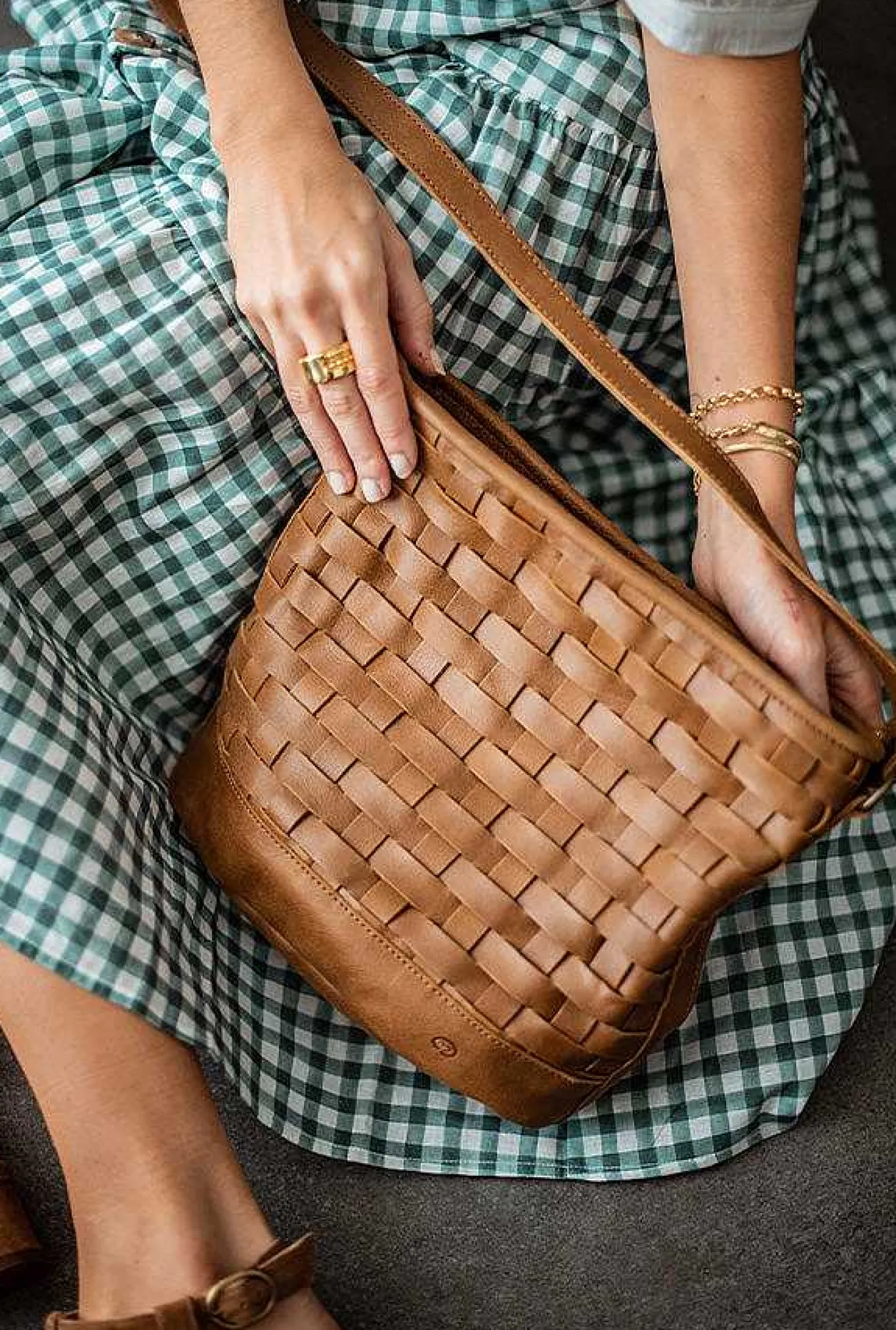 Mujer MICUIR Bolsos Icónicos-Bolso Trenzado Freda Cuero