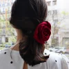 Mujer MICUIR Para El Pelo-Broche Rosa Burdeos