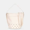 Mujer MICUIR Bolsos Pequeños-Bucket Pequeno Crema