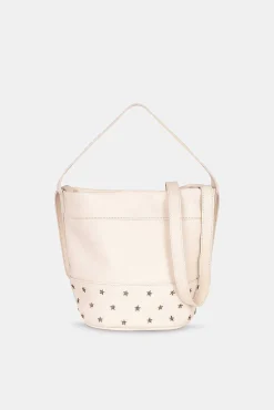 Mujer MICUIR Bolsos Pequeños-Bucket Pequeno Crema