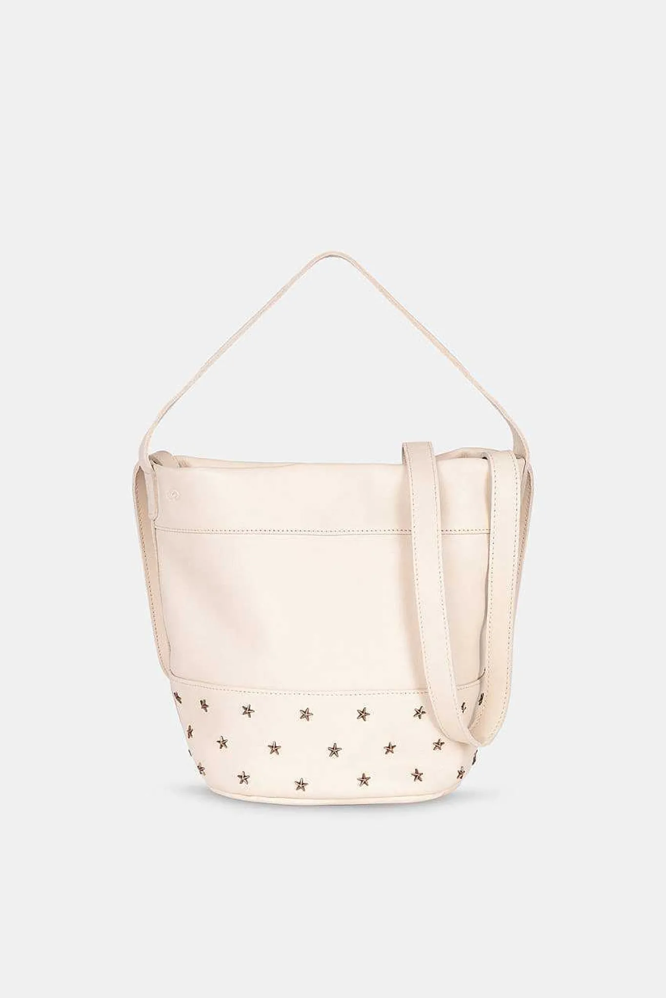 Mujer MICUIR Bolsos Pequeños-Bucket Pequeno Crema