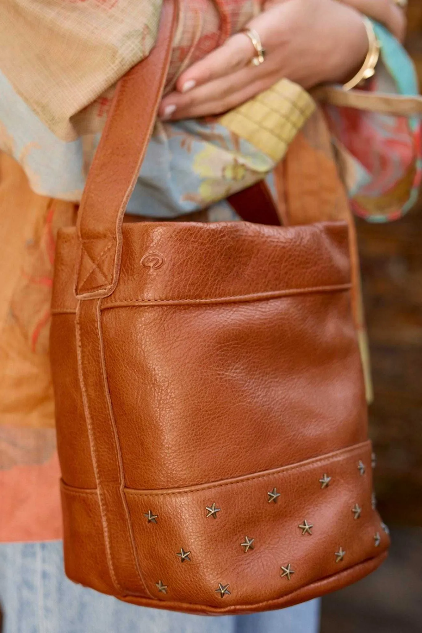 Mujer MICUIR Bolsos Icónicos-Bucket Pequeno Cuero