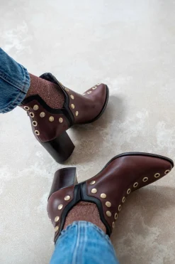 Mujer MICUIR Calcetines-Calcetines Glitter Granate