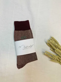 Mujer MICUIR Calcetines-Calcetines Glitter Granate