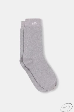 Mujer MICUIR Calcetines-Calcetines Glitter Gris