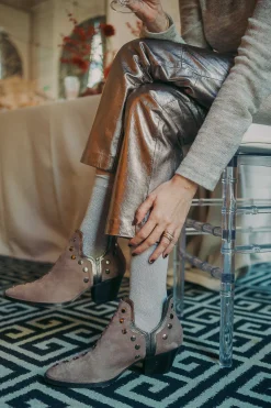 Mujer MICUIR Calcetines-Calcetines Glitter Gris
