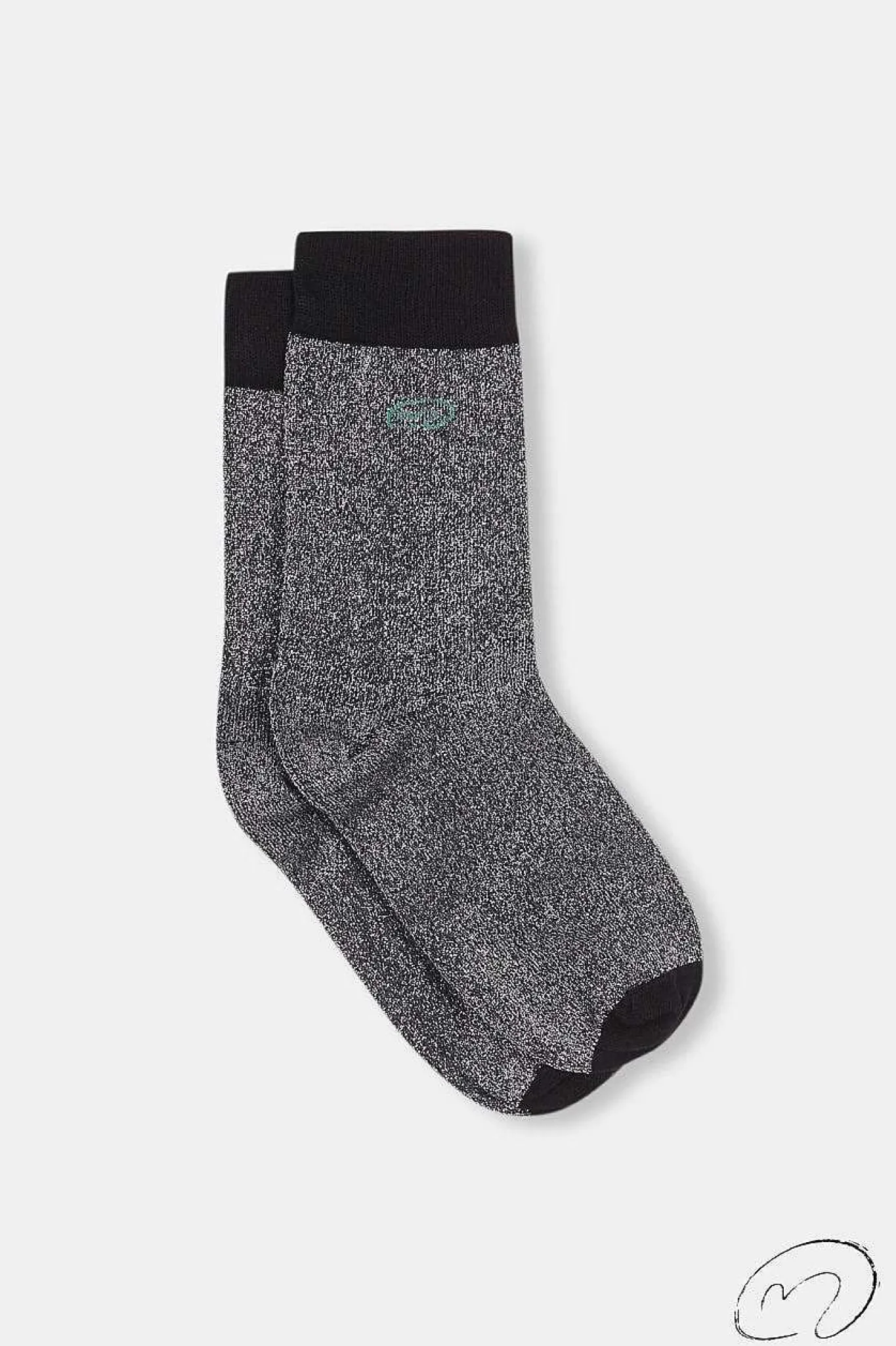 Mujer MICUIR Calcetines-Calcetines Glitter Negro