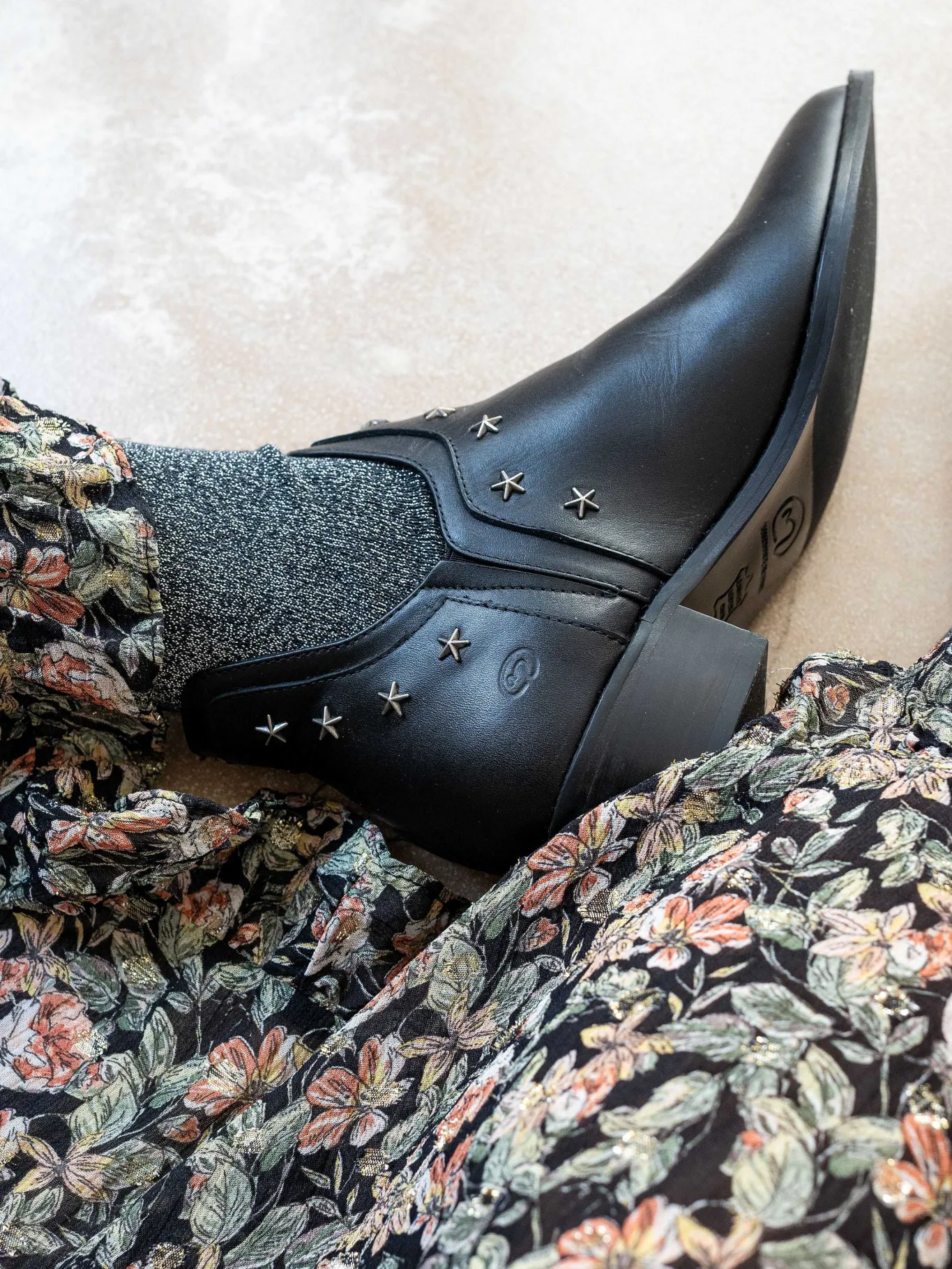 Mujer MICUIR Calcetines-Calcetines Glitter Negro