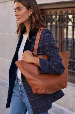 Mujer MICUIR Bolsos Icónicos-Capazo Cuero